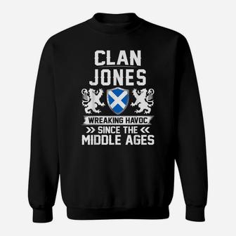 Clan Jones Scottish Family Scotland Mothers Day Fathers Sweatshirt | Crazezy DE