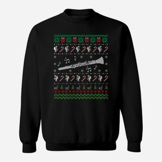 Clarinet Ugly Christmas Sweater Gift For Trumpet Lovers Sweatshirt Sweatshirt | Crazezy