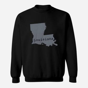 Classic Teaze Louisiana State Map Sweatshirt - Thegiftio UK