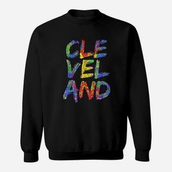 Cleveland Colorful Box City Pride Rainbow Sweatshirt | Crazezy DE