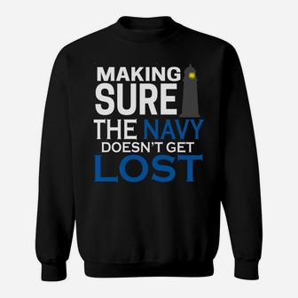 Coast Guard Making Sure Navy Doesn't Get Lost Men Kids Gifts Sweatshirt | Crazezy