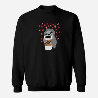 Coffee Sloth Lover Cute Graphic Sweatshirt - Thegiftio UK