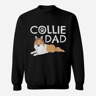 Collie Dad Dog Puppy Pet Animal Lover Sweatshirt | Crazezy DE