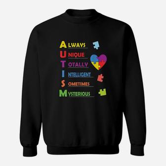 Colorful Asd Design For Proud Parents Of An Autistic Child Sweatshirt | Crazezy CA