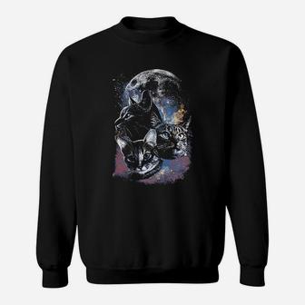 Company Space Cats Moon Sweatshirt - Thegiftio