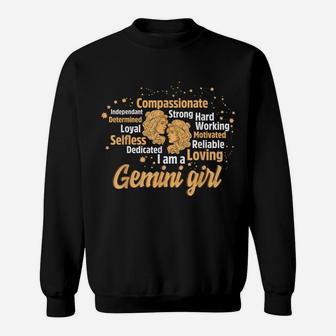 Cool Gemini Girl Birthday Astrology Zodiac Sign Women Gemini Sweatshirt | Crazezy AU