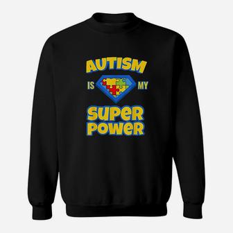 Cool Is My Superpower Autistic Kids Sweatshirt | Crazezy