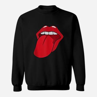 Cool Lips Bite Kiss Me Red Lips Sweatshirt - Thegiftio UK