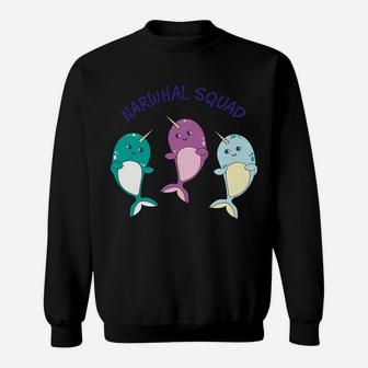 Cool Narwhal Squad Hoodie - Funny Birthday Gift For Kids Sweatshirt | Crazezy DE