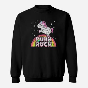 Cool Unicorn Punk Rock Music Sweatshirt - Thegiftio UK