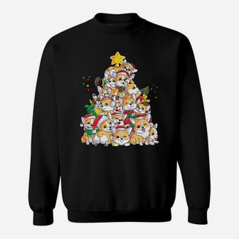 Corgi Christmas Tree Dog Santa Merry Corgmas Xmas Gifts Boys Sweatshirt | Crazezy DE