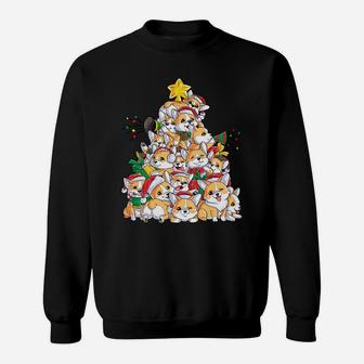 Corgi Christmas Tree Dog Santa Merry Corgmas Xmas Gifts Boys Sweatshirt Sweatshirt | Crazezy DE