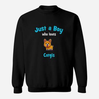 Corgi For Boys Kids Corgi Sweatshirt | Crazezy UK