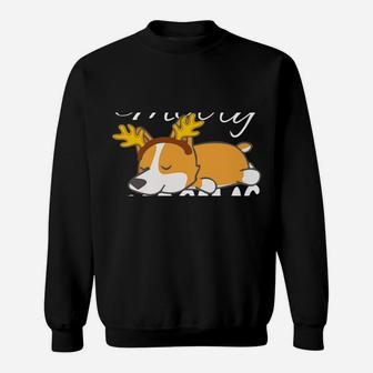 Corgi Lovers Dog Gifts Merry Corgmas Christmas Sweatshirt | Crazezy