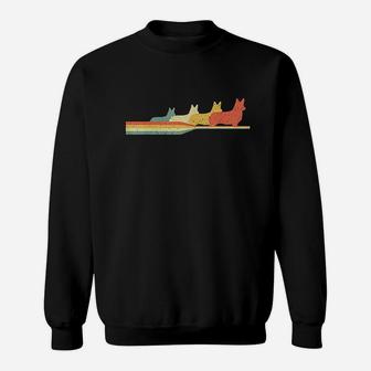 Corgi Vintage Retro Style Gifts For Corgi Lovers Sweatshirt | Crazezy