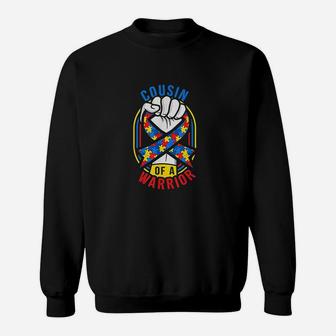 Cousin Of A Warrior Awareness Matching Sweatshirt | Crazezy UK