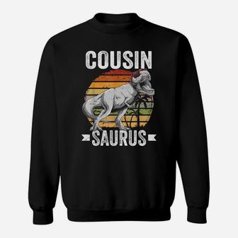 Cousin Saurus Dinosaur Cousinsaurus Family Matching T Rex Sweatshirt | Crazezy CA