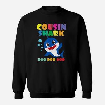 Cousin Shark Doo Doo Funny Baby Mommy Sweatshirt - Thegiftio UK