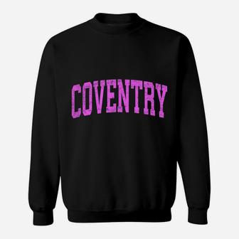 Coventry Rhode Island Ri Vintage Athletic Sports Pink Design Sweatshirt | Crazezy DE