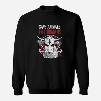 Cow Vegan Animal Lover Gift Sweatshirt | Crazezy DE
