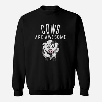 Cows Are Awesome I Love Cows Sweatshirt - Thegiftio UK
