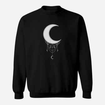 Crescent Moon Aesthetic Goth Soft Grunge Gothic Wicca Sweatshirt | Crazezy DE