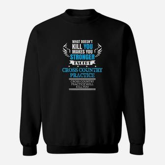 Cross Country Runner Cross Country Practice Gift Sweatshirt | Crazezy CA