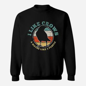 Crow Raven Funny Vintage Gift Sweatshirt | Crazezy