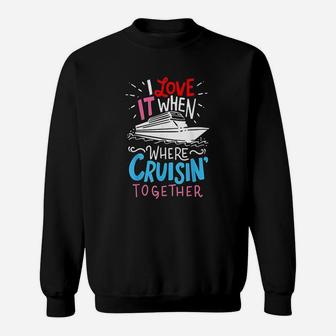 Cruise Couple Friends Trip Vacation Ship Sweatshirt - Thegiftio UK