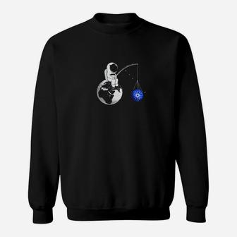 Cryptocurrency Talk Cardano To The Moon Ada Space Man Sweatshirt - Monsterry