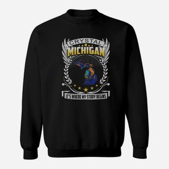Crystal - Michigan Sweatshirt - Thegiftio UK