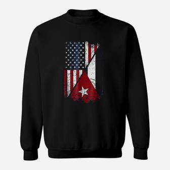 Cuba American Flag Sweatshirt - Thegiftio UK