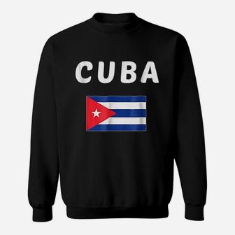 Cuba Cuban Flag Souvenir Gift Cubanos Sweatshirt | Crazezy