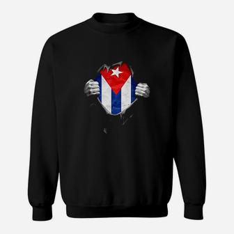 Cuba Flag Proud Cuban Sweatshirt | Crazezy