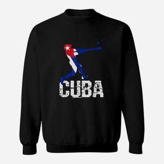 Cuban Flag Baseball Sweatshirt | Crazezy