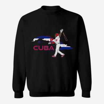 Cuban Roots Culture National Flag Love Havana Cuba Baseball Sweatshirt | Crazezy DE