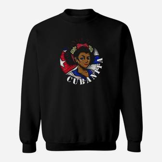Cubanita Cuban Patriotic Cuba Sweatshirt | Crazezy