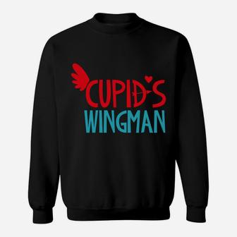 Cupids Wingman Boy Valentine Gifts Sweatshirt - Thegiftio