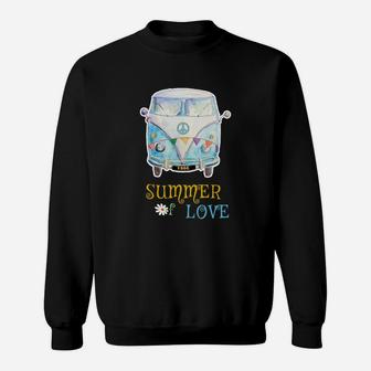 Custom - 1966 Summer Of Love Hippie Peace Camper Van Shirt Sweatshirt - Thegiftio UK