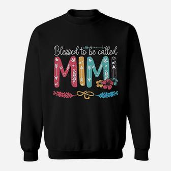 Custom Grandma Blessed To Be Called Mimi Sweatshirt - Thegiftio UK