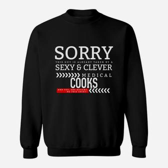 Cute And Clever Medical Assistant Love Girlfriend Cooks Job Title Sweatshirt - Seseable