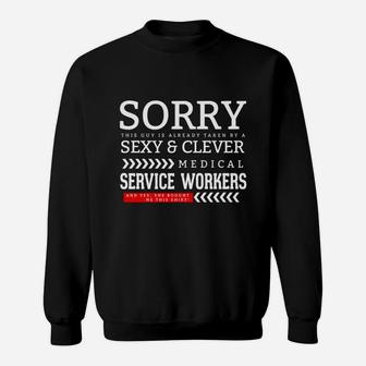 Cute And Clever Medical Assistant Love Girlfriend Service Workers Job Title Sweatshirt - Seseable