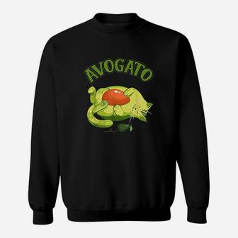 Cute Avocado Cat Kitten Cinco De Mayo Sweatshirt - Thegiftio UK