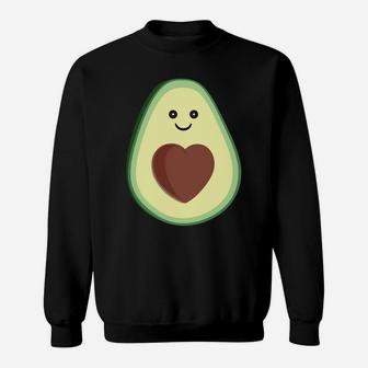 Cute Avocado Heart Love Sweatshirt | Crazezy