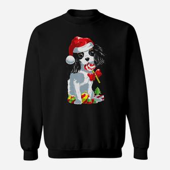 Cute Cavalier King Charles Spaniel Santa Dog Sweatshirt - Monsterry UK