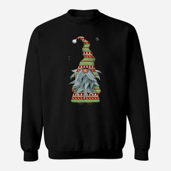 Cute Christmas Santa Claus Garden Gnome Sweatshirt | Crazezy UK