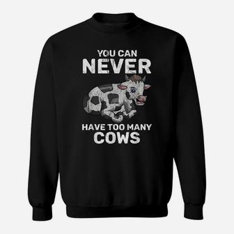 Cute Cow Lover Funny Farmer Farm Animal Cow Sweatshirt | Crazezy CA