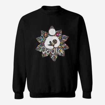 Cute Doula Floral Accent Gift Idea For Birth Coaches Sweatshirt | Crazezy