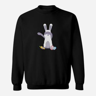 Cute Easter Bunny Dabbing Bunny Sweatshirt - Thegiftio