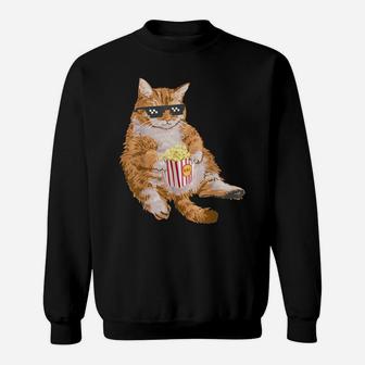 Cute Fat Cat Gifts For Kitten Lovers Art Kitty Lazy Cat Sweatshirt | Crazezy DE